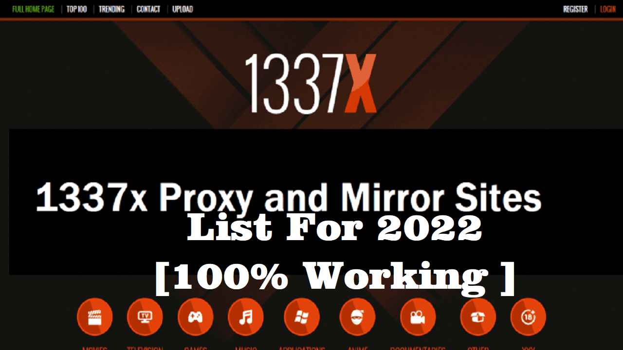 1337x Proxy List For 2022 [100% Working 1337x Mirror Sites]