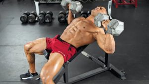 incline dumbbell bench press, best chest exercise for men
